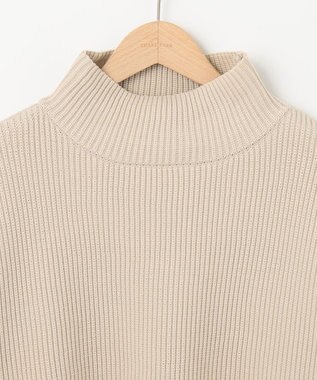 SHARE PARK LADIES エステルニットハイネックプルオーバー ライトグレー系