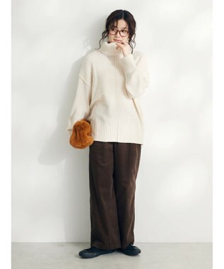 CRAFT STANDARD BOUTIQUE センタータックニットプルオーバー Ivory