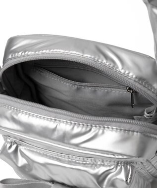 WEGO リボンギャザーミニショルダー シルバー