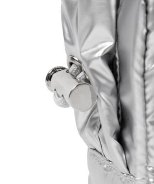 WEGO リボンギャザーミニショルダー シルバー