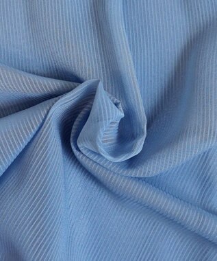 Tiaclasse 【洗える】ドビーシフォンパフスリーブブラウス ブルー