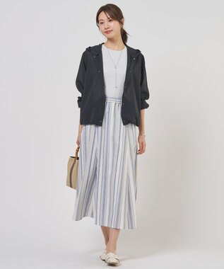 J.PRESS LADIES S RELAXION Sheer ボイル フーデッド ジャケット ネイビー系