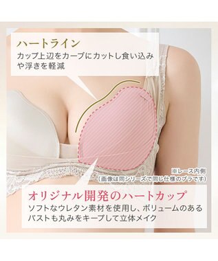 BRADELIS New York 【BRADELIS NewYork peace】ハートフルカップカシュクールブラキャミソール24 ノンワイヤー ブラトップ DB524104 シアーグレージュ