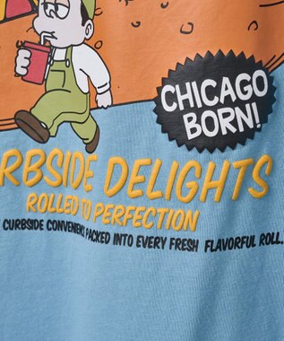 WEGO ボーイズグラフィックリンガーBIGT（S） ブルー