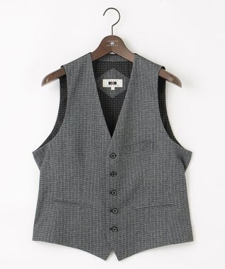 JOSEPH ABBOUD 【ストレッチ/多機能レジャーベスト】エアロムリネコンフォートジャージ ベスト グレー系1