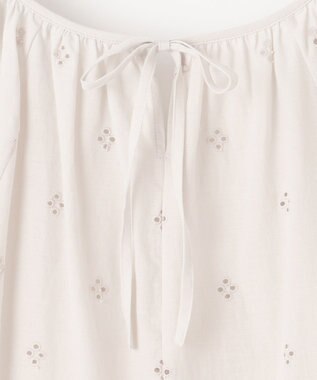 23区 【SLOW/洗える】エンブロイダリーレース ブラウス ベージュ系