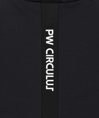 PW CIRCULUS 【WOMEN】メッシュコンビ モックネックT ゴルフウェア レディース ブラック系