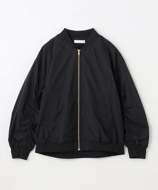 ANY 【洗濯機可能/撥水】MA-1 ギャザーブルゾン ブラック