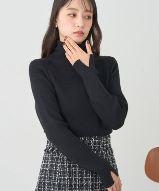 earth music&ecology 【イージーケア】【洗濯機洗い可】レンチング(TM)エコヴェロ(TM)(リブタートル)