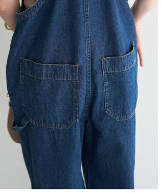 YECCA VECCA 綿麻デニムサロペット Indigo