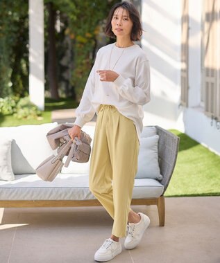 ANY ビューティベーシックロングＴシャツ オフ