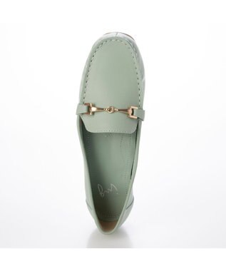 ing <ing>【3E】【サスティナブル】ビット付きモカシューズ グリーン