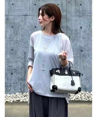 Green Parks シアーリブチュニック Gray