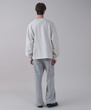 WEGO 【ユニセックス着用ITEM】ショートドロストワンポイント刺繍プルオーバー 杢グレー