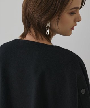 GRACE CONTINENTAL ライトビーバーポンチョ ブラック