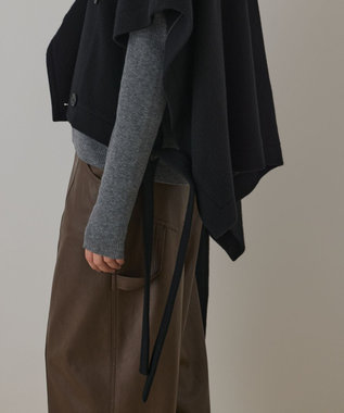 GRACE CONTINENTAL ライトビーバーポンチョ ブラック