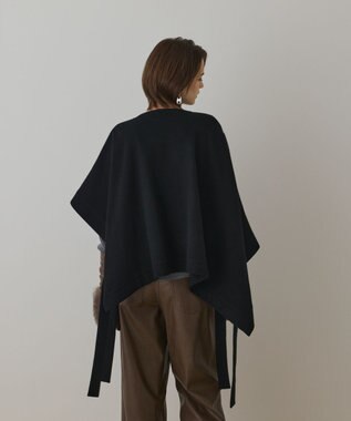 GRACE CONTINENTAL ライトビーバーポンチョ ブラック