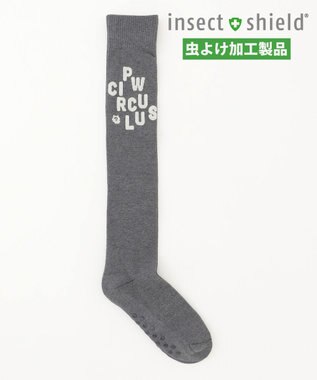 PW CIRCULUS 【虫よけ加工】【WOMEN】ハイソックス  ゴルフ グレー系
