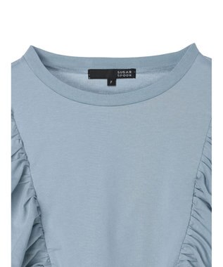 Green Parks ・ＳＵＧＡＲ　ＳＰＯＯＮ＜ＣＯＯＬ＞ラッフルスリーブＴＥＥ Sax