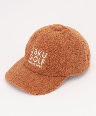 23区GOLF 【WOMEN】ボア キャップ キャメル系