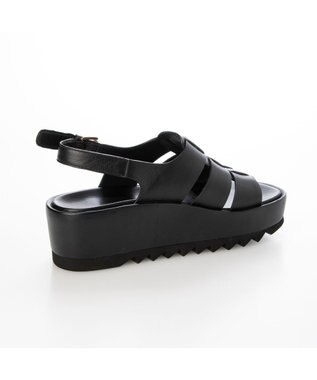 MODE ET JACOMO <MODE ET JACOMO>厚底グルカデザインウエッジサンダル ブラック