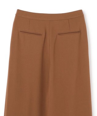 BEIGE， GYPSUM / シルキータッチ セミワイドタックパンツ Brown