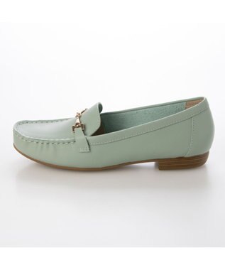 ing <ing>【3E】【サスティナブル】ビット付きモカシューズ グリーン