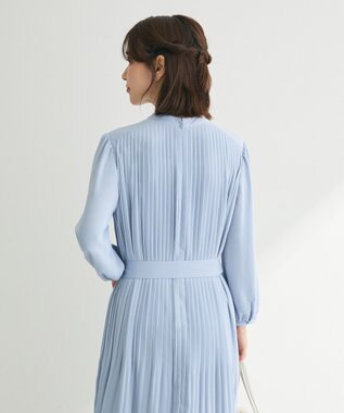 Green Parks ef-de プリーツワンピース Sax