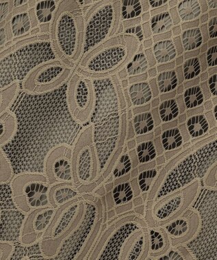 自由区 【SHIHOさん着用・こだわり素材・セットアップ対応】パネルレース スカート カーキ