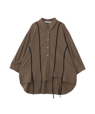 YECCA VECCA ストリングデザインシャツ Khaki