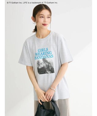 Green Parks ＬＩＦＥ　フォトロゴＴシャツ Gray Mixture
