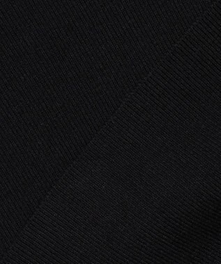 Feroux バイカラーリボンニット カーディガン ブラック系