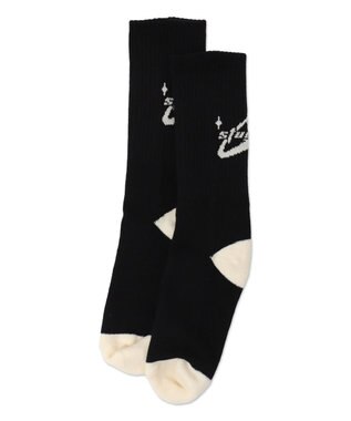 WEGO バックデザイン底パイルクルーソックス 柄2