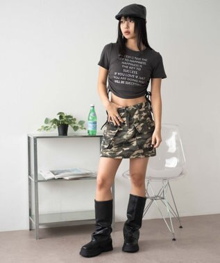 WEGO グラフィックサイドドロストリブちびT スミクロ