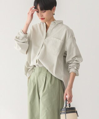 AMERICAN HOLIC バックタックオーバーシャツ Light Gray