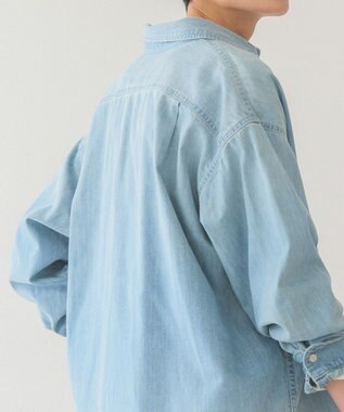 AMERICAN HOLIC バックタックオーバーシャツ Light Indigo