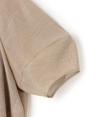 BEIGE， LIATRIS / バックリボン ハーフスリーブブラウス Flax