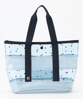 組曲 KIDS 【Fサイズ】シアードット ビニールバッグ サックスブルー系3