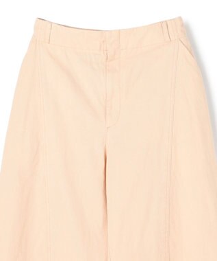 BEIGE， PREHNA / コットンツイル カービーシームワイドパンツ Peach