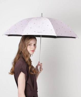 MOONBAT 【 遮光率100％/遮熱/UV】PAUL&JOE ACCESSOIRES(ポール&ジョー) 晴雨兼用日傘 ジプシー ネコ 長傘 ライトパープル