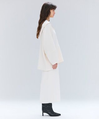 BEIGE， 【洗える】LAURA / ドライタッチIラインニットスカート Ecru