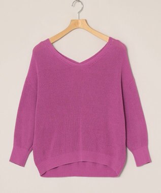 ONWARD Reuse Park 【組曲】ニット春夏 パープル