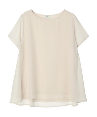 earth music&ecology シアードッキングＡラインチュニック Ivory