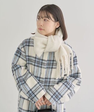 Green Parks ボリュームカラーマフラー Ivory