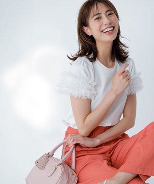 23区 【吸水速乾/UVカット/洗える】ボディシェルドライオックス ベイカー パンツ ライトオレンジ系