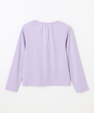 組曲 KIDS 【150-160㎝】【接触冷感・UVカット】サラリとヨークデザイン トップス ラベンダー