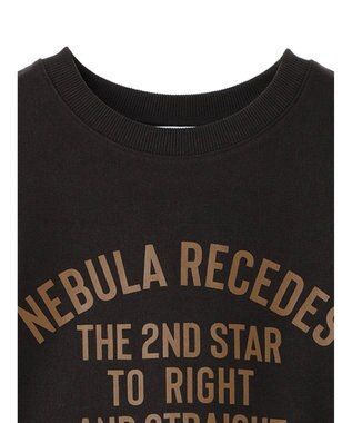 AMERICAN HOLIC ネップ裏毛ロゴスウェット Brown