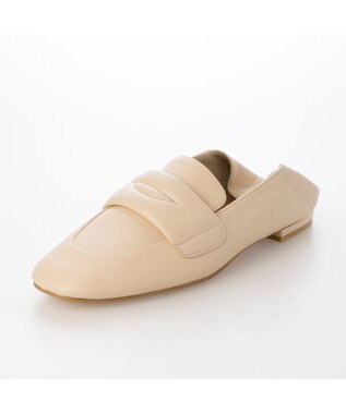 MODE ET JACOMO <MODE ET JACOMO>スクエアトゥコインローファー ベージュ