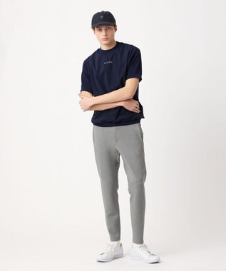 23区GOLF 【23Fondation/MEN】レイヤード風 コンビモックネック ネイビー系