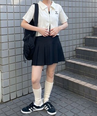 WEGO ダブルジップトップス ホワイト